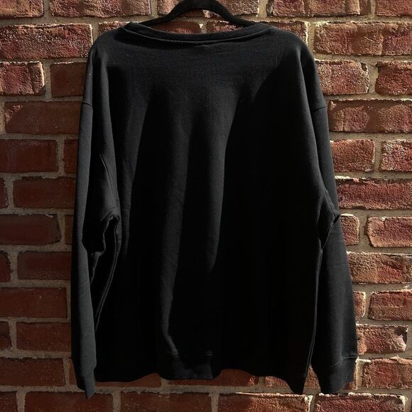 Disney Mickey Mouse Black “Forever True” bling Crewneck Womens 2X NEW - Picture 4 of 4